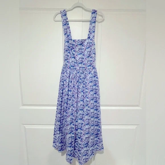 J.Crew NWOT Liberty fabric 💯 percent cotton w/pockets & adjustable straps sz16 - Picture 6 of 10